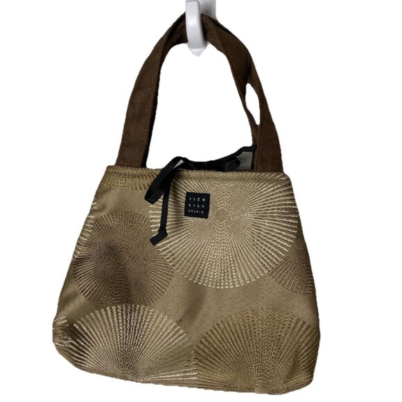 lisa lill studio purse Women’s One Of A Kind Custom Make Mini Fabric Tote Gold - Picture 2 of 10